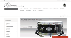 Desktop Screenshot of karracedrumshop.com