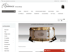 Tablet Screenshot of karracedrumshop.com